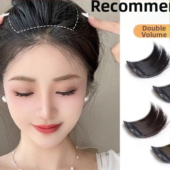 Plaukų pagalvėlės abiejose parukės pusėse, plaukų šaknų tūrio įrenginys, nematoma vienos dalies plaukų pakeitimo priemonė moterims