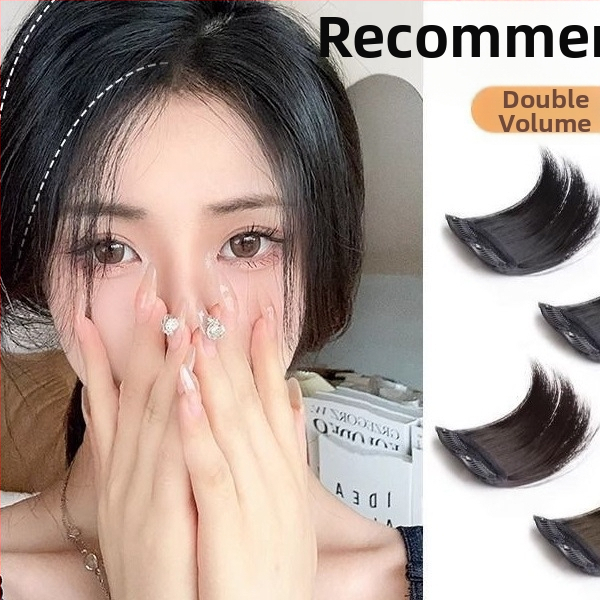 Plaukų pagalvėlės abiejose parukės pusėse, plaukų šaknų tūrio įrenginys, nematoma vienos dalies plaukų pakeitimo priemonė moterims