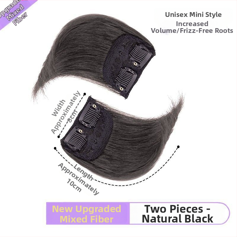 Plaukų pagalvėlės abiejose parukės pusėse, plaukų šaknų tūrio įrenginys, nematoma vienos dalies plaukų pakeitimo priemonė moterims