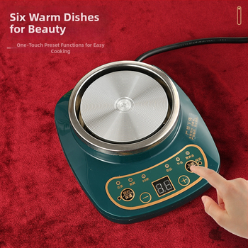 Vārām tējas kannu no borosilikāta stikla, DA-045, 1 L, 360 W, 220 V, pogu vadība, termostats KSD