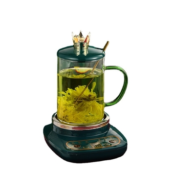 Vārām tējas kannu no borosilikāta stikla, DA-045, 1 L, 360 W, 220 V, pogu vadība, termostats KSD