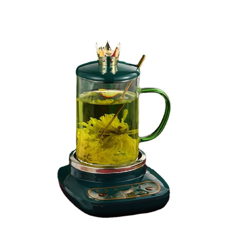 Vārām tējas kannu no borosilikāta stikla, DA-045, 1 L, 360 W, 220 V, pogu vadība, termostats KSD