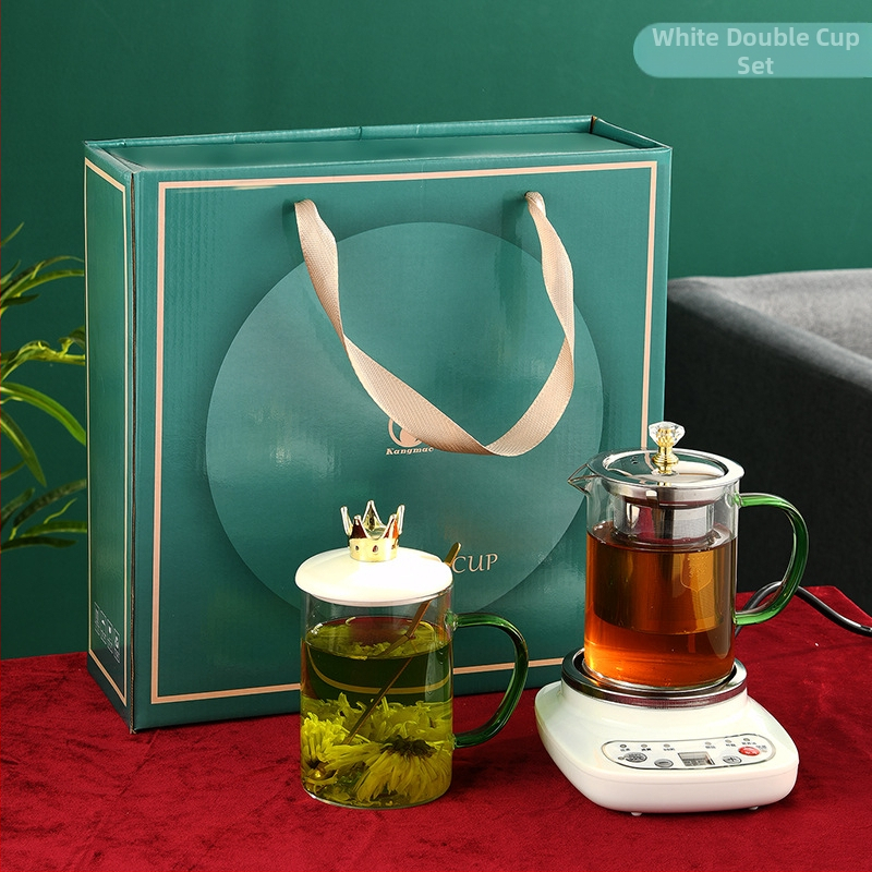 Vārām tējas kannu no borosilikāta stikla, DA-045, 1 L, 360 W, 220 V, pogu vadība, termostats KSD