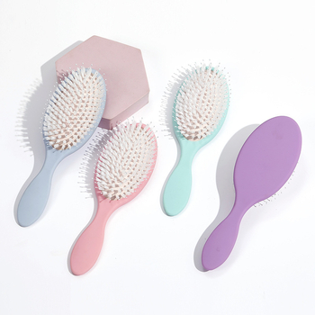 ABS masāžas ķemme ar gaisa spilvenu, matēta virsma, bērniem, palielina sakņu tilpumu un izlīdzina matus, matu kopšana, privāta zīmola apstiprināta