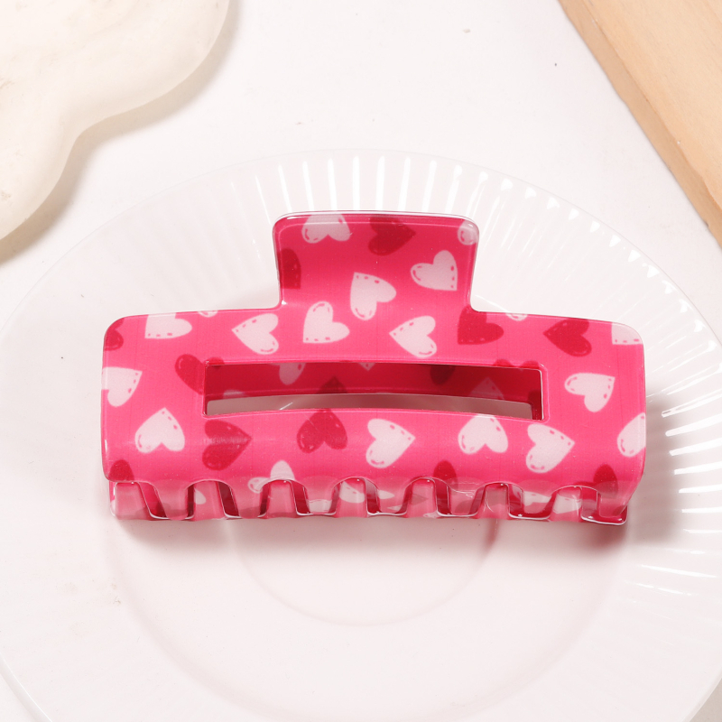 Hajcsat Love motívummal - PVC, kézzel készített, Gripper, Gores, modell L0497/20