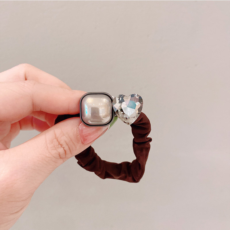 Card Luxury kristāla ziedu matu siksna, roku darīta, korejiešu stila, augsta elastība, ziemas 2023 kolekcija