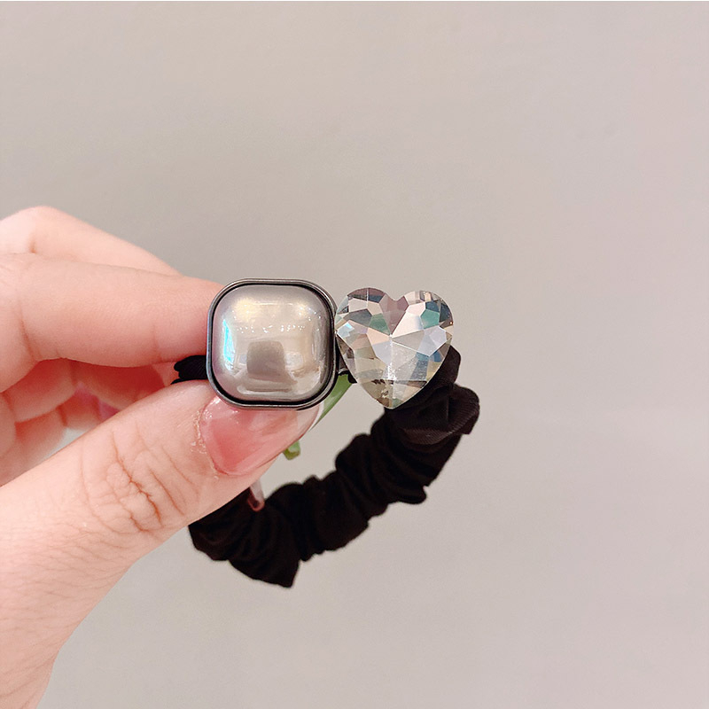 Card Luxury kristāla ziedu matu siksna, roku darīta, korejiešu stila, augsta elastība, ziemas 2023 kolekcija