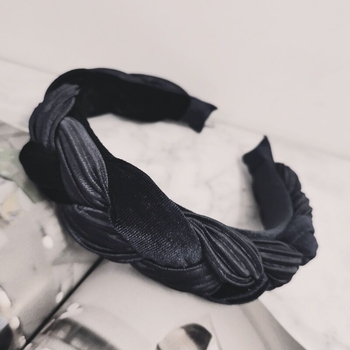 Bentiță pentru păr, stil coreean, material textil, model în carouri, croială romb; gata pentru cadou la nunți și evenimente corporative
