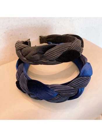 Bentiță pentru păr, stil coreean, material textil, model în carouri, croială romb; gata pentru cadou la nunți și evenimente corporative