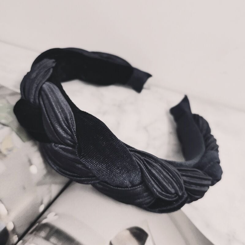 Bentiță pentru păr, stil coreean, material textil, model în carouri, croială romb; gata pentru cadou la nunți și evenimente corporative