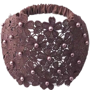 Plaša matu josla ar klipu, mežģīņu matu aksesuārs, elpojoša galvas aizsegs, 2022. pavasaris, vienkāršs stils