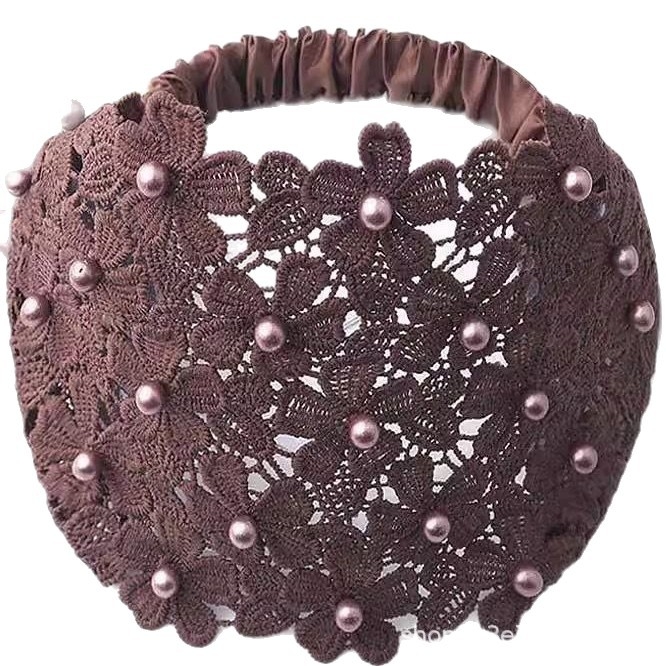 Plaša matu josla ar klipu, mežģīņu matu aksesuārs, elpojoša galvas aizsegs, 2022. pavasaris, vienkāršs stils