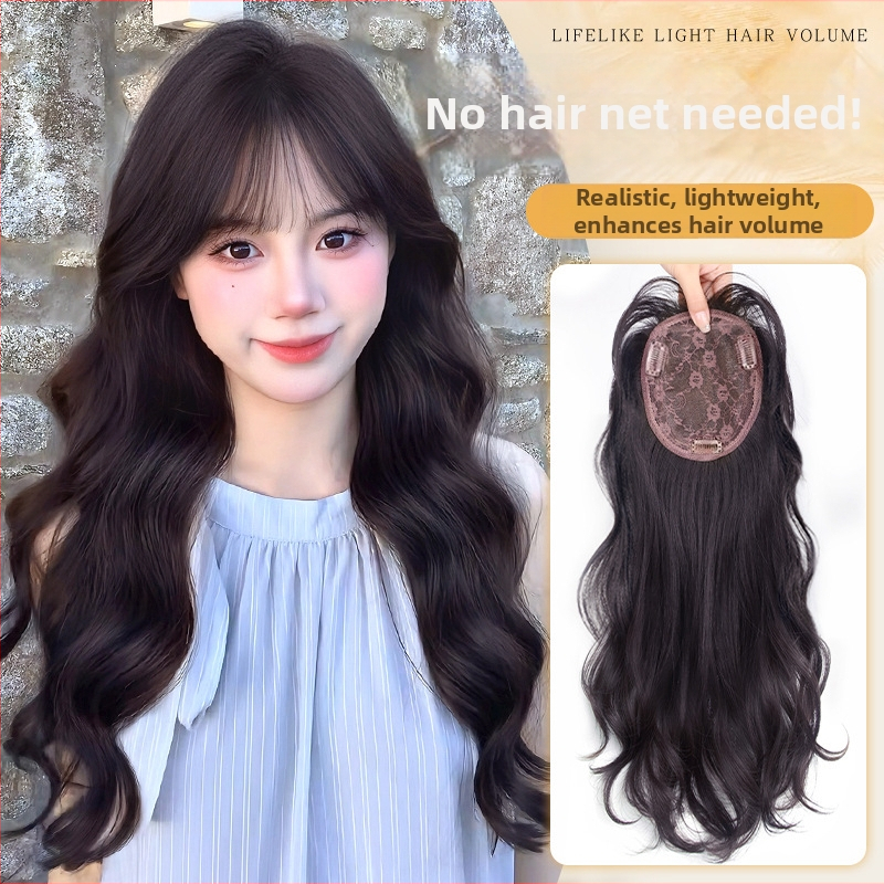 BF Big Wave Naiste Parukas — kõrge temperatuuriga kiud, mehhaaniline valmistus, pikk lokkis parukas sirgete või kaldu kiiluga, kerge ja mahukas