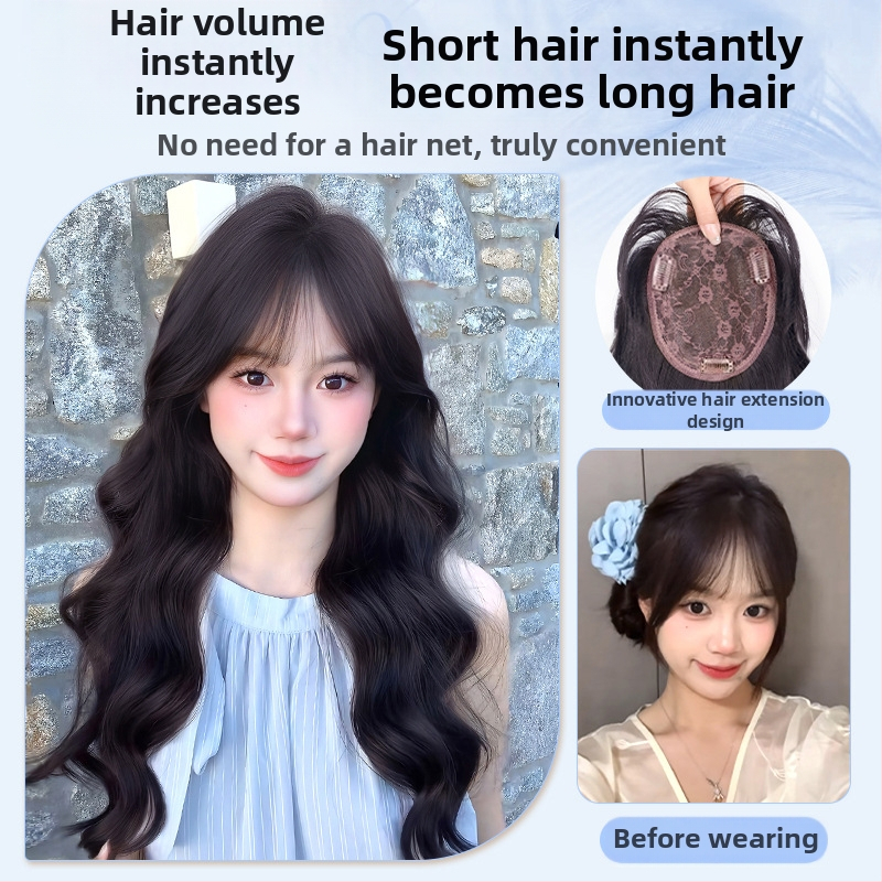 BF Big Wave Naiste Parukas — kõrge temperatuuriga kiud, mehhaaniline valmistus, pikk lokkis parukas sirgete või kaldu kiiluga, kerge ja mahukas