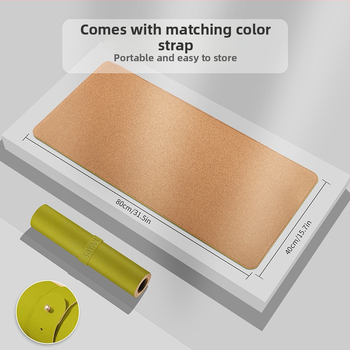 Podloga za stol od pluta, dvostruka, protuklizna površina, otisak logotipa, strojna obrada