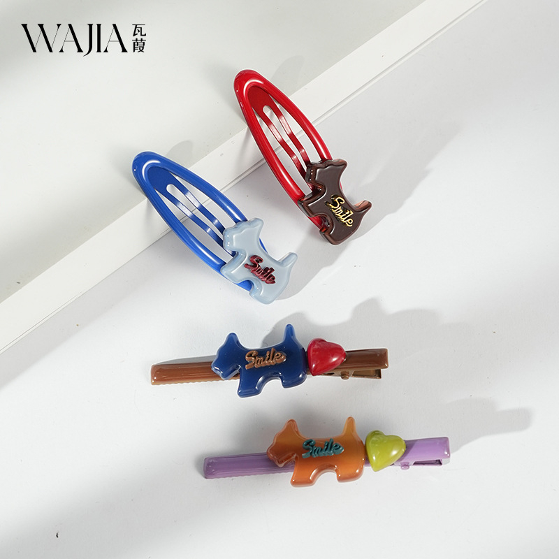 Wajia set agrafe pentru păr din rășină – clip lateral, lucrate manual, pentru femei