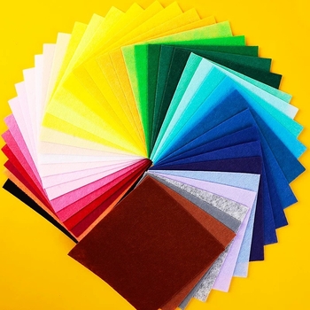 Kit materiale din țesătură nețesută pentru proiecte DIY – set cu 20 de culori, gata de tăiere, vara 2021