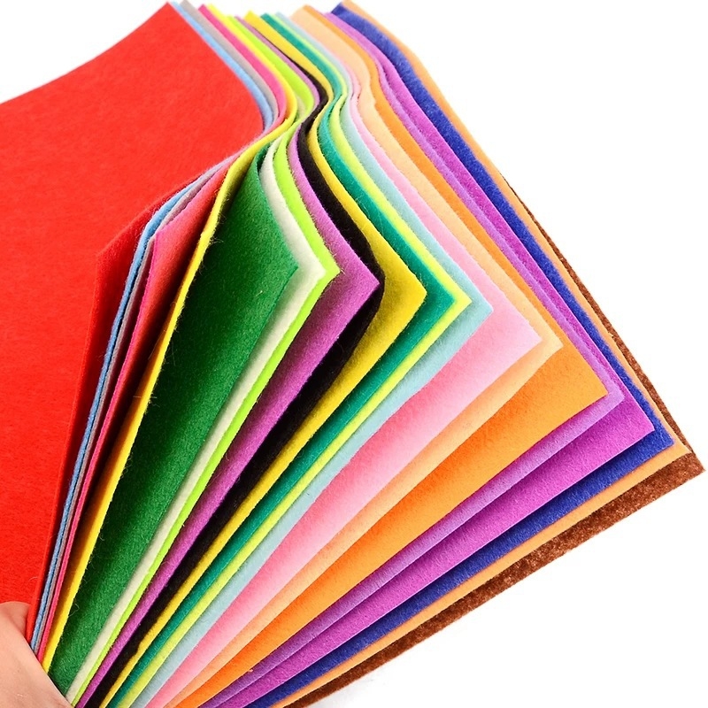 Kit materiale din țesătură nețesută pentru proiecte DIY – set cu 20 de culori, gata de tăiere, vara 2021