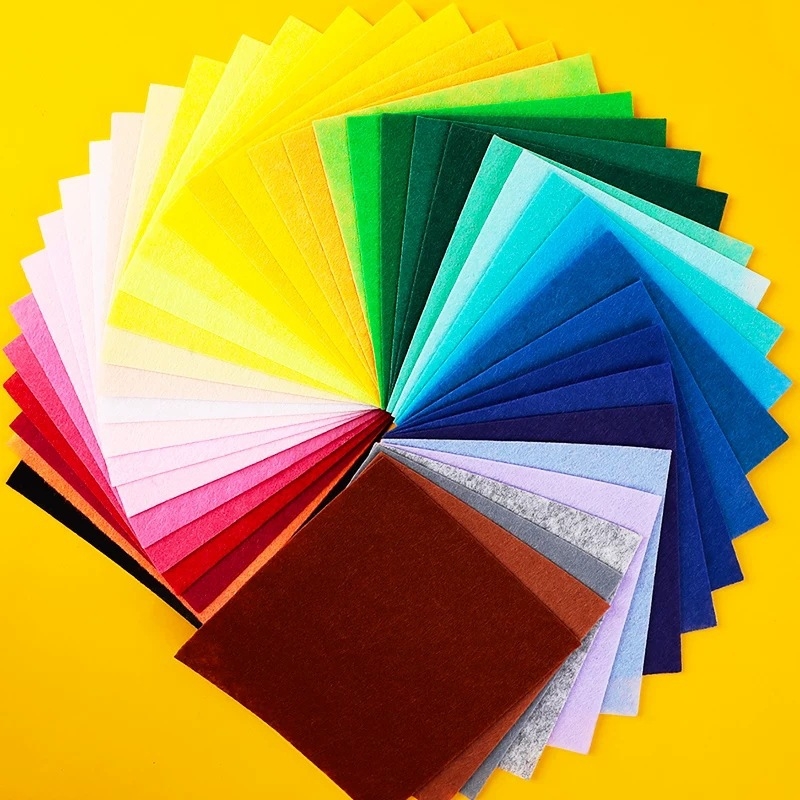 Kit materiale din țesătură nețesută pentru proiecte DIY – set cu 20 de culori, gata de tăiere, vara 2021