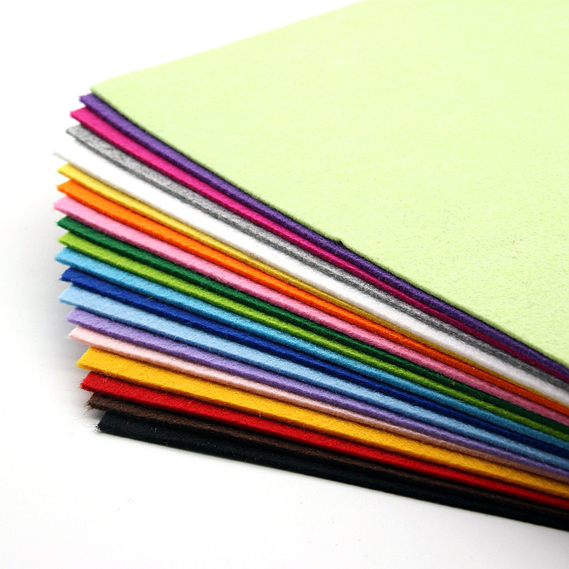 Kit materiale din țesătură nețesută pentru proiecte DIY – set cu 20 de culori, gata de tăiere, vara 2021