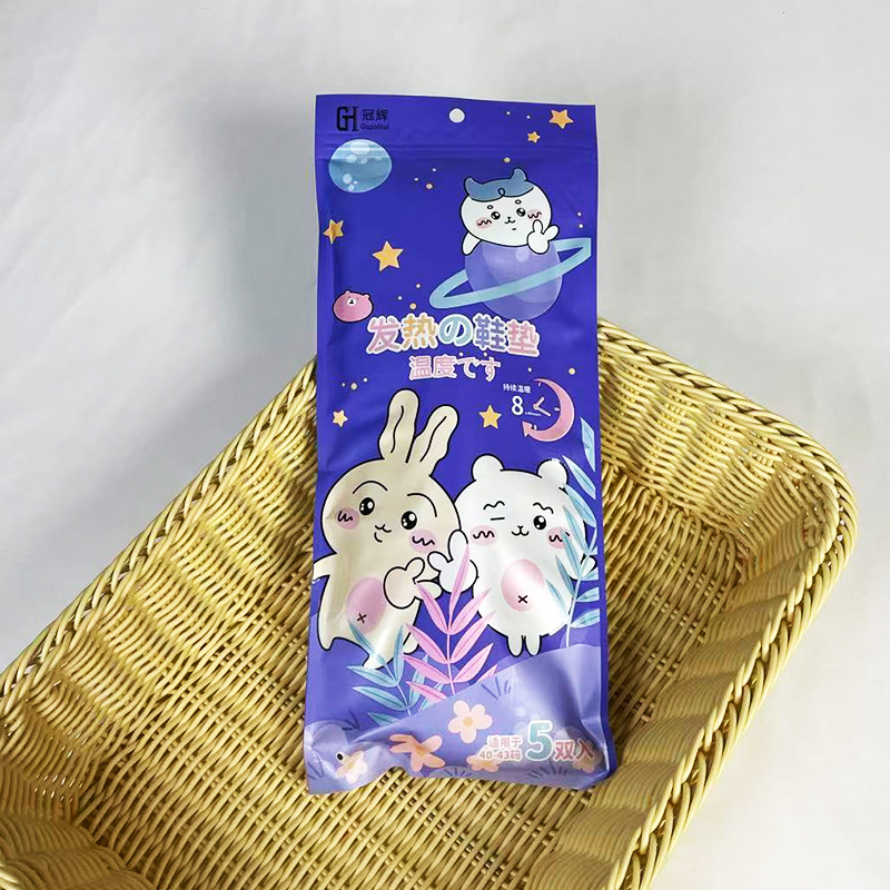 Еднократни билкови загряващи стелки с Ginger и Mugwort – парова термична терапия, пълна стелка, унисекс, модели GH-1612–1615