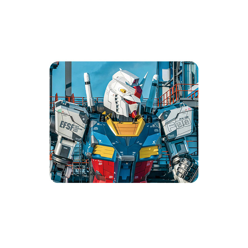Gundam Crtani Miš Pad, Dvostrana Gumena Stolna Podloga, Protuklizna, Model F-A5, Uključuje Logo