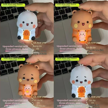 Gaismas meitene atslēgu piekariņš mugursomai – plastmasas interaktīva rotaļlieta ar balsu funkcijām (saka es tevi mīlu) un trīs ieraksti, dekoratīvs galda dekors, 14+