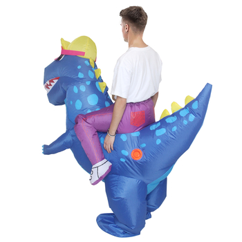 Xingtong nafukovací kostým dinosaura — látka, poloručná a polomechanická konštrukcia, nafukovacie oblečenie, rekvizita na make-up