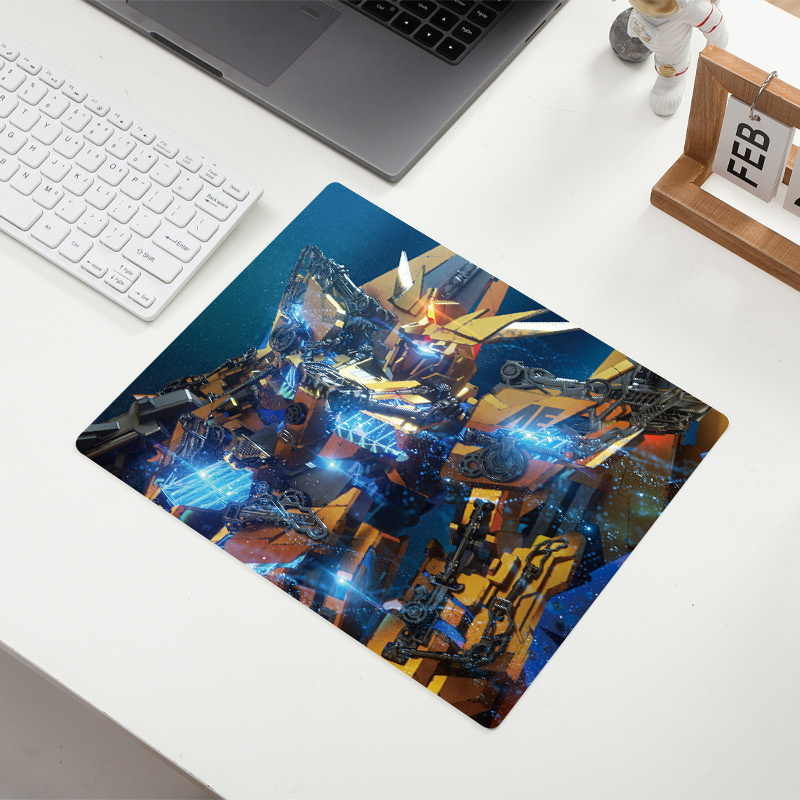Gundam kreslená gumová podložka pod stôl – dvojstranná protišmyková podložka pod myš s logom, OEM prispôsobenie (Model F-A5)