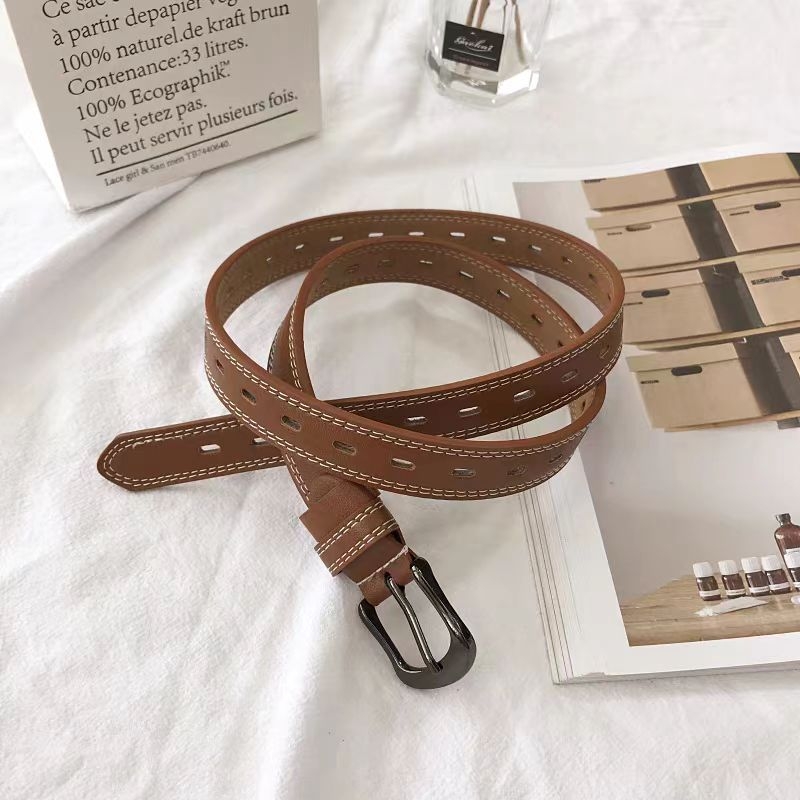 Ženski kaiš od PU kože, aluminijska kopča, kopča s iglom, širina 2-4 cm, jednostavan stil