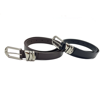 Dámsky opasok z prvej vrstvy hovädzej kože s prackou, šírka 2-4 cm, obchodný, elegantný, minimalistický štýl