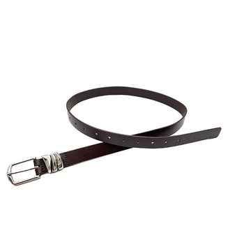 Dámsky opasok z prvej vrstvy hovädzej kože s prackou, šírka 2-4 cm, obchodný, elegantný, minimalistický štýl