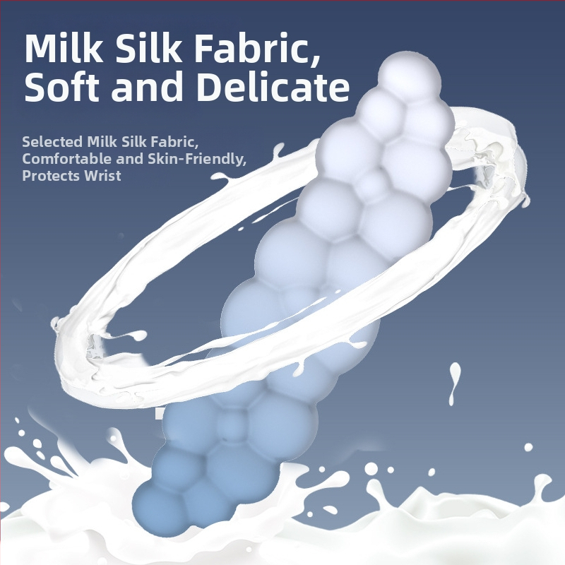 Cloud podloga za miš s narukvicom za zglob – memorijska pjena, silikonova osnova, tkanina mliječne svile – jednostrana