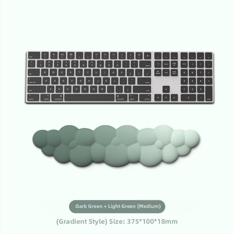 Cloud podloga za miš s narukvicom za zglob – memorijska pjena, silikonova osnova, tkanina mliječne svile – jednostrana