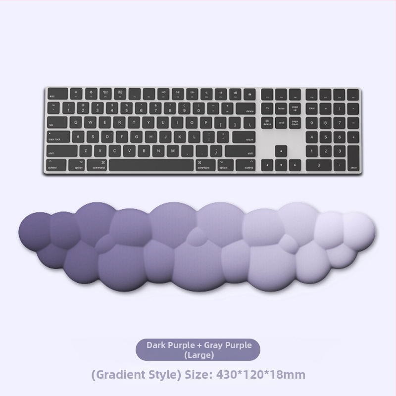 Cloud podloga za miš s narukvicom za zglob – memorijska pjena, silikonova osnova, tkanina mliječne svile – jednostrana