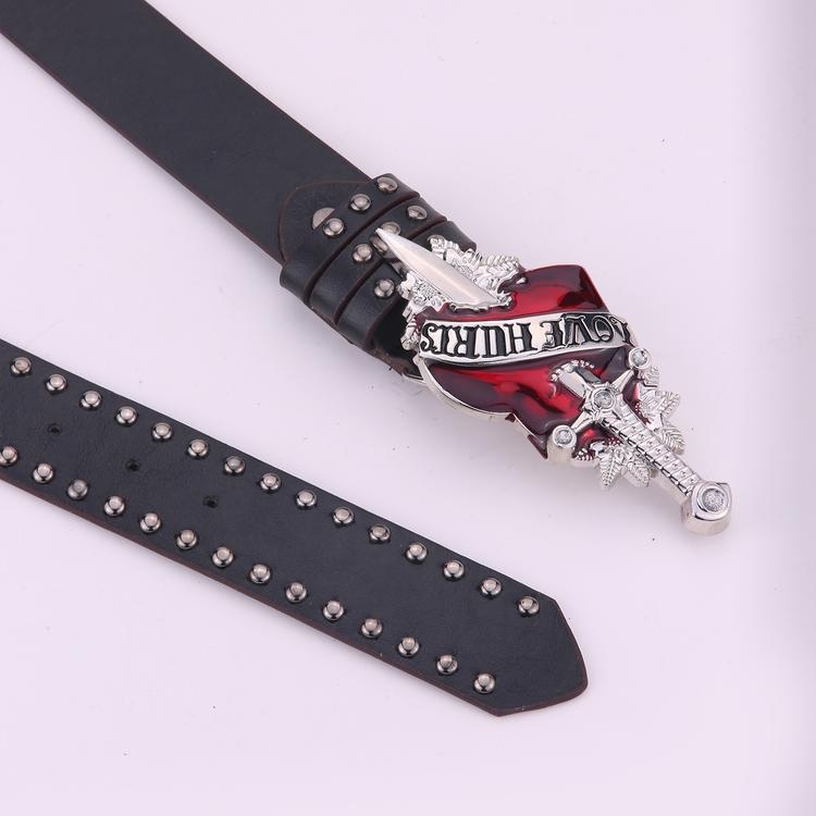 Remen od PU kože s velikom kopčom, punk/Ins stil, snap zatvaranje, širina 2–4 cm