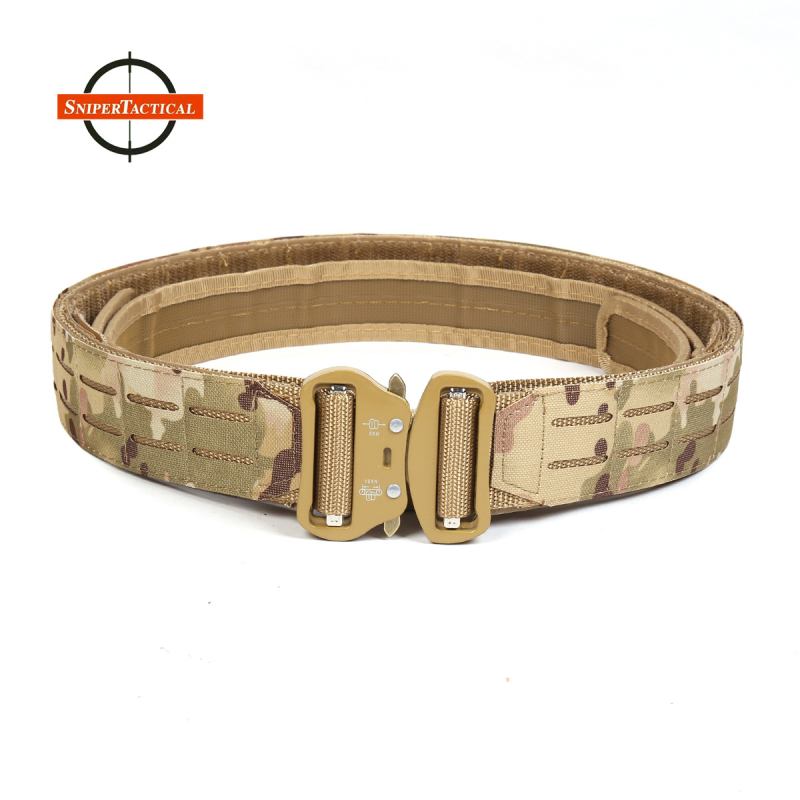 Dvostruki taktički pojas s brzim otpuštanjem, imitacijski najlon, kopča od legure, širina >4 cm, sportski stil, elektroplating