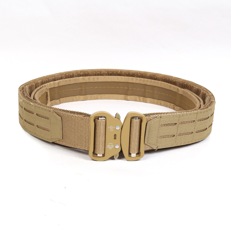 Dvostruki taktički pojas s brzim otpuštanjem, imitacijski najlon, kopča od legure, širina >4 cm, sportski stil, elektroplating