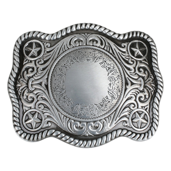 Cataramă plată pentru curea, cu model stea cu cinci colțuri, aliaj de zinc, unisex, cataramă pătrată (2015)