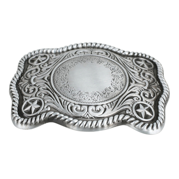 Cataramă plată pentru curea, cu model stea cu cinci colțuri, aliaj de zinc, unisex, cataramă pătrată (2015)