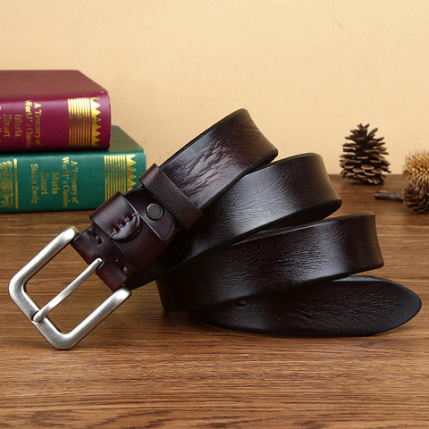 Remen od prve sloje teleće kože, ručna izrada, casual etno-retro stil, kopča od zlitine, kopčanje iglom, obrada: istrošen, bojanje, biljno tanjenje