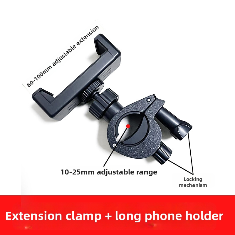 Telefónny trojnožík pre živé vysielanie s klipom na mikrofón a rozšírenou hlavou; Značka: JALASON, Model: O-type expansion clamp, Materiál: Plast, Kompatibilné s Apple, Samsung, Huawei, Xiaomi, Oppo, Meizu, Vivo, OnePlus
