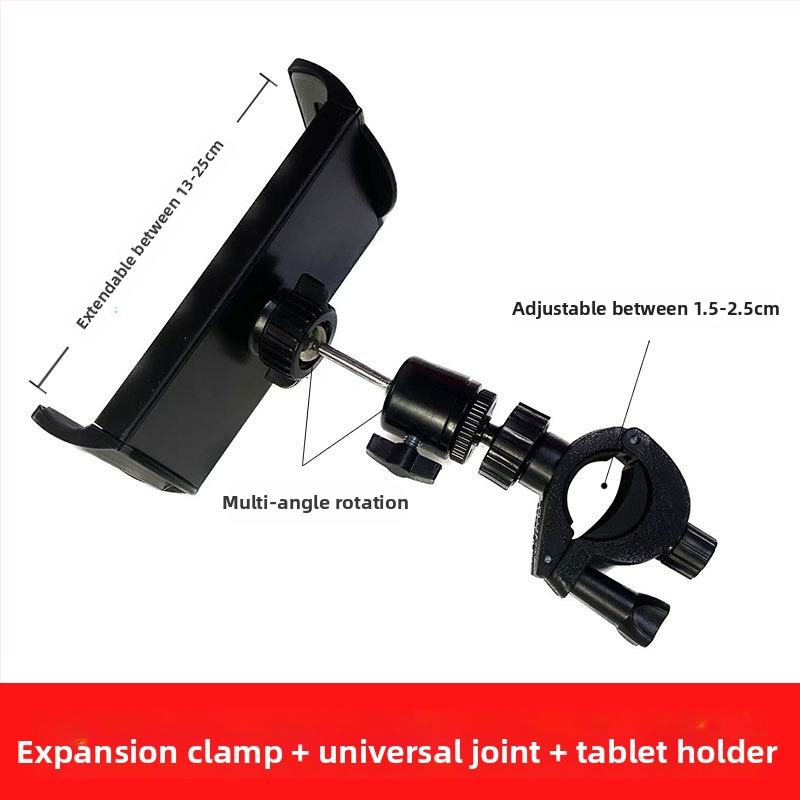 Telefónny trojnožík pre živé vysielanie s klipom na mikrofón a rozšírenou hlavou; Značka: JALASON, Model: O-type expansion clamp, Materiál: Plast, Kompatibilné s Apple, Samsung, Huawei, Xiaomi, Oppo, Meizu, Vivo, OnePlus