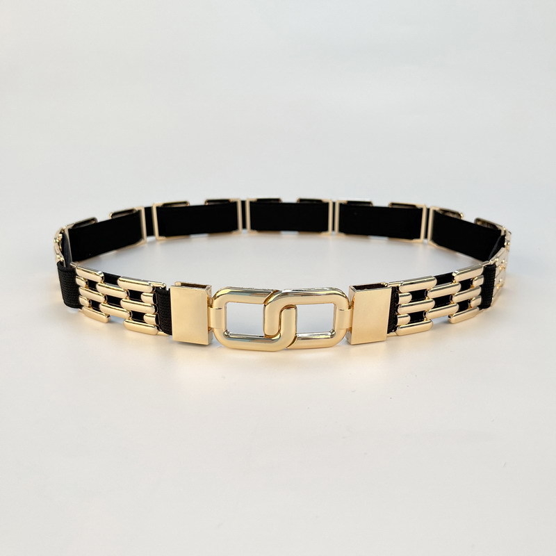 Curea de talie elastică pentru rochii — pânză, stil european și american, lungime 60-80 cm