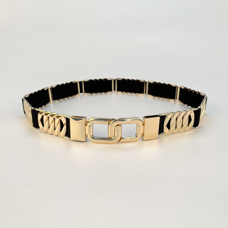 Curea de talie elastică pentru rochii — pânză, stil european și american, lungime 60-80 cm