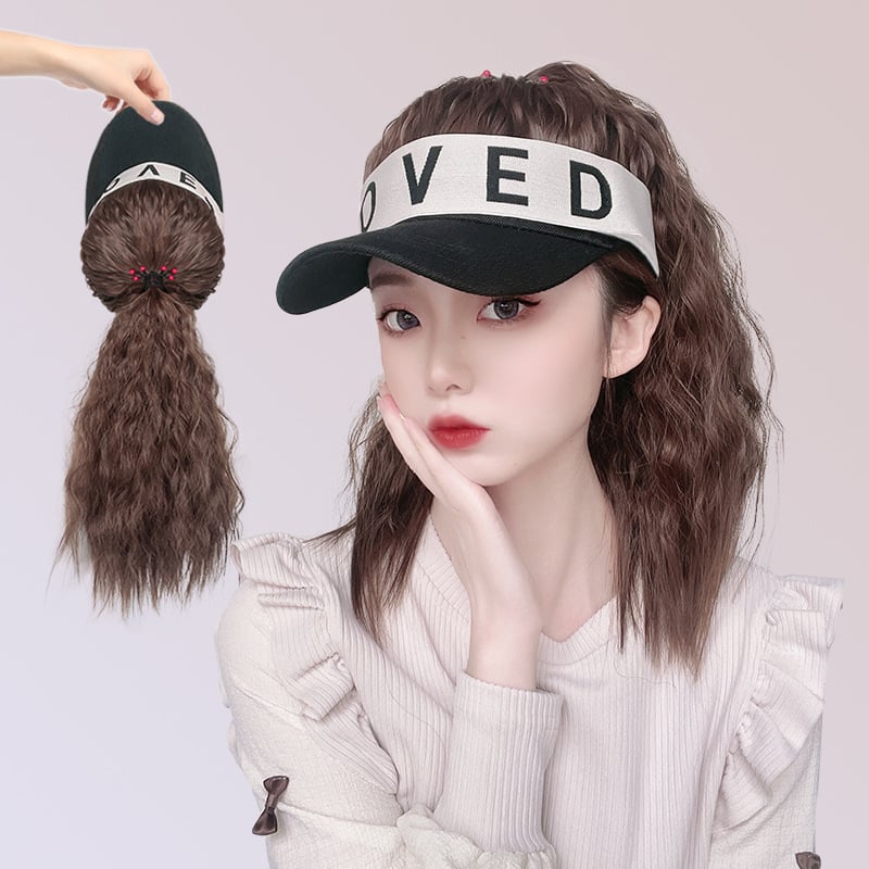 Viengabala poniju astes parūka ar pilnu galvas pārklājumu, īss garums, augstas temperatūras šķiedra, Korejas stils (TM28-5 TM28-1 TM28-3)