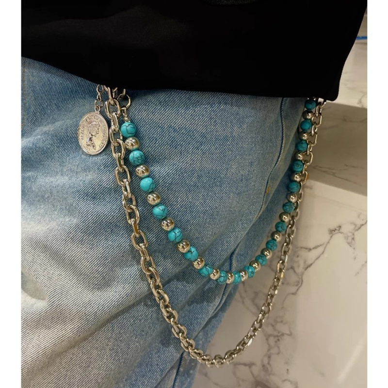 Lanac za pojas od umjetne kože, ulični stil, unisex, za mlade, prilagodljiv