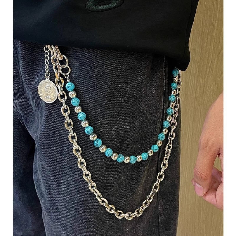Lanac za pojas od umjetne kože, ulični stil, unisex, za mlade, prilagodljiv