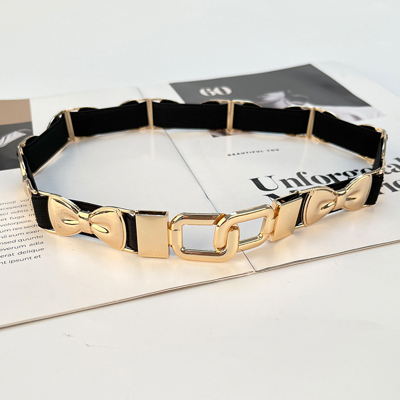 Brat elastic talie pentru rochie, pânză, stil european-american, cu buclă simplă, personalizabil