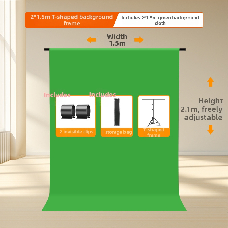 Chromakey fona statīvs – pārnēsājams teleskopisks fona statīvs studijai